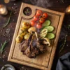 لوح تقطيع و تقديم خشب أرو طبيعي